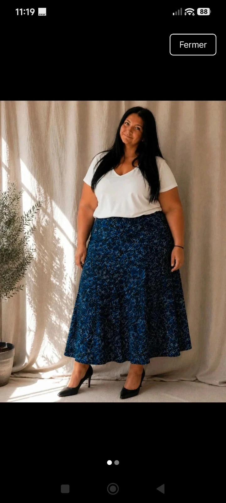 Jupe longue taille 50